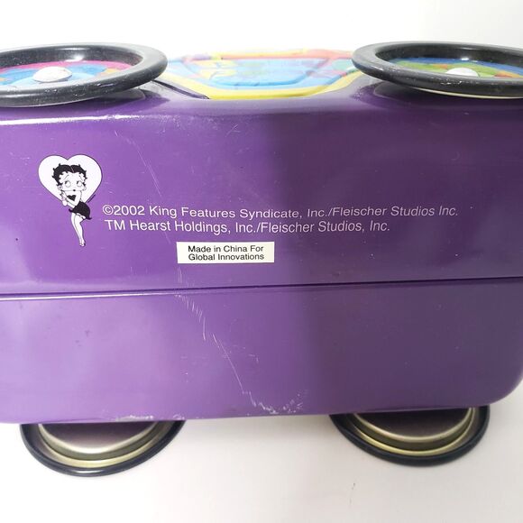 Vintage Y2K Betty Boop Bug Beetle Car Shaped Decorative Tin Box - Picture 8 of 9